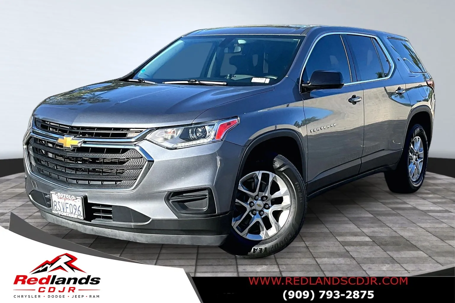 Gray 2020 Chevrolet Traverse LS for sale in Redlands, CA