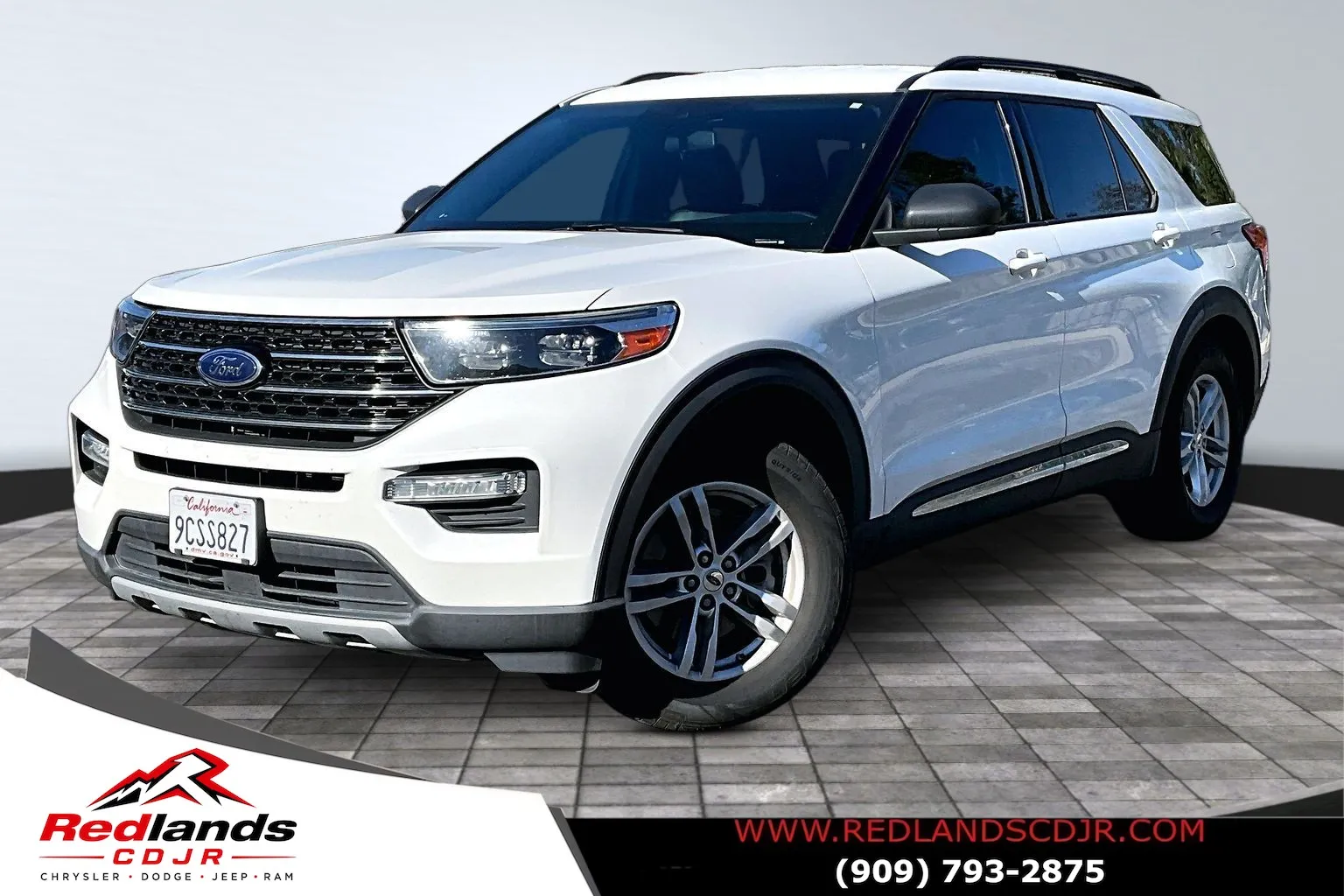 White 2020 Ford Explorer XLT for sale in Redlands, CA