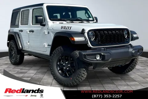 White 2025 Jeep Wrangler Willys 4xe for sale in Redlands, CA