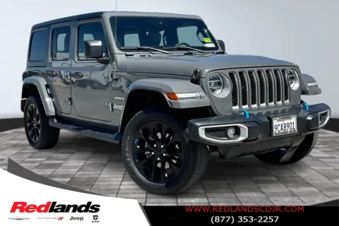 Gray 2022 Jeep Wrangler Unlimited Sahara 4xe for sale in Redlands, CA