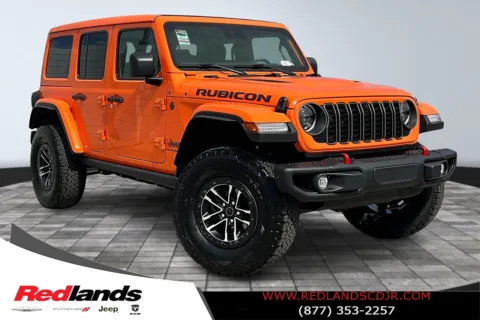 Orange 2025 Jeep Wrangler Rubicon X for sale in Redlands, CA