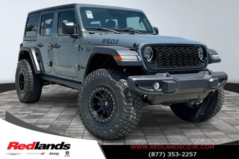 Gray 2025 Jeep Wrangler Willys for sale in Redlands, CA