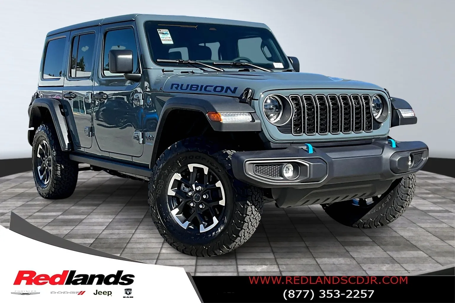 Gray 2025 Jeep Wrangler Rubicon 4xe for sale in Redlands, CA