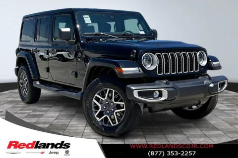 Black 2025 Jeep Wrangler Sahara for sale in Redlands, CA