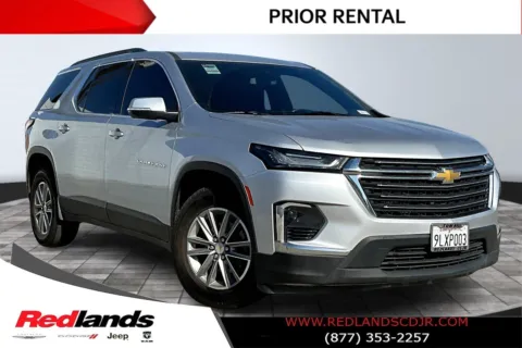 Silver 2022 Chevrolet Traverse LT Leather for sale in Redlands, CA