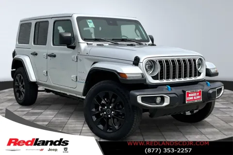 Silver 2024 Jeep Wrangler Sahara 4xe for sale in Redlands, CA