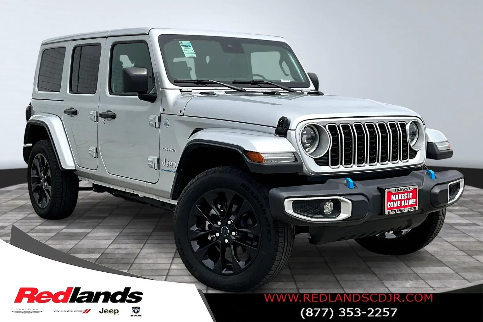 Silver 2024 Jeep Wrangler Sahara 4xe for sale in Redlands, CA