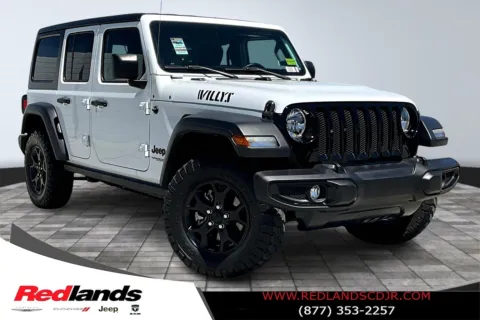 White 2022 Jeep Wrangler Unlimited Willys for sale in Redlands, CA