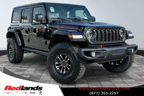 Black 2025 Jeep Wrangler Rubicon X for sale in Redlands, CA