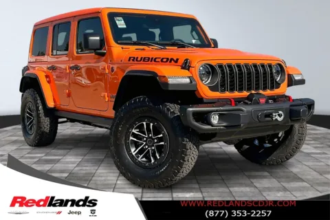 Orange 2025 Jeep Wrangler Rubicon X for sale in Redlands, CA