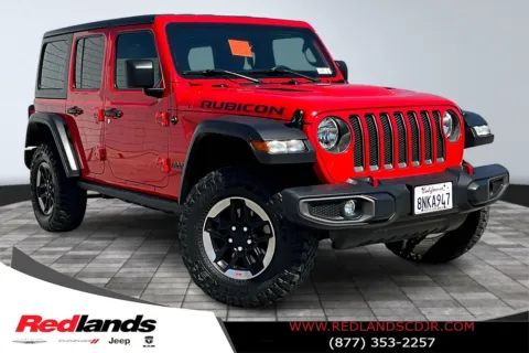 Red 2020 Jeep Wrangler Unlimited Rubicon for sale in Redlands, CA