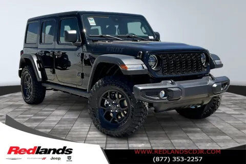 Black 2025 Jeep Wrangler Willys for sale in Redlands, CA