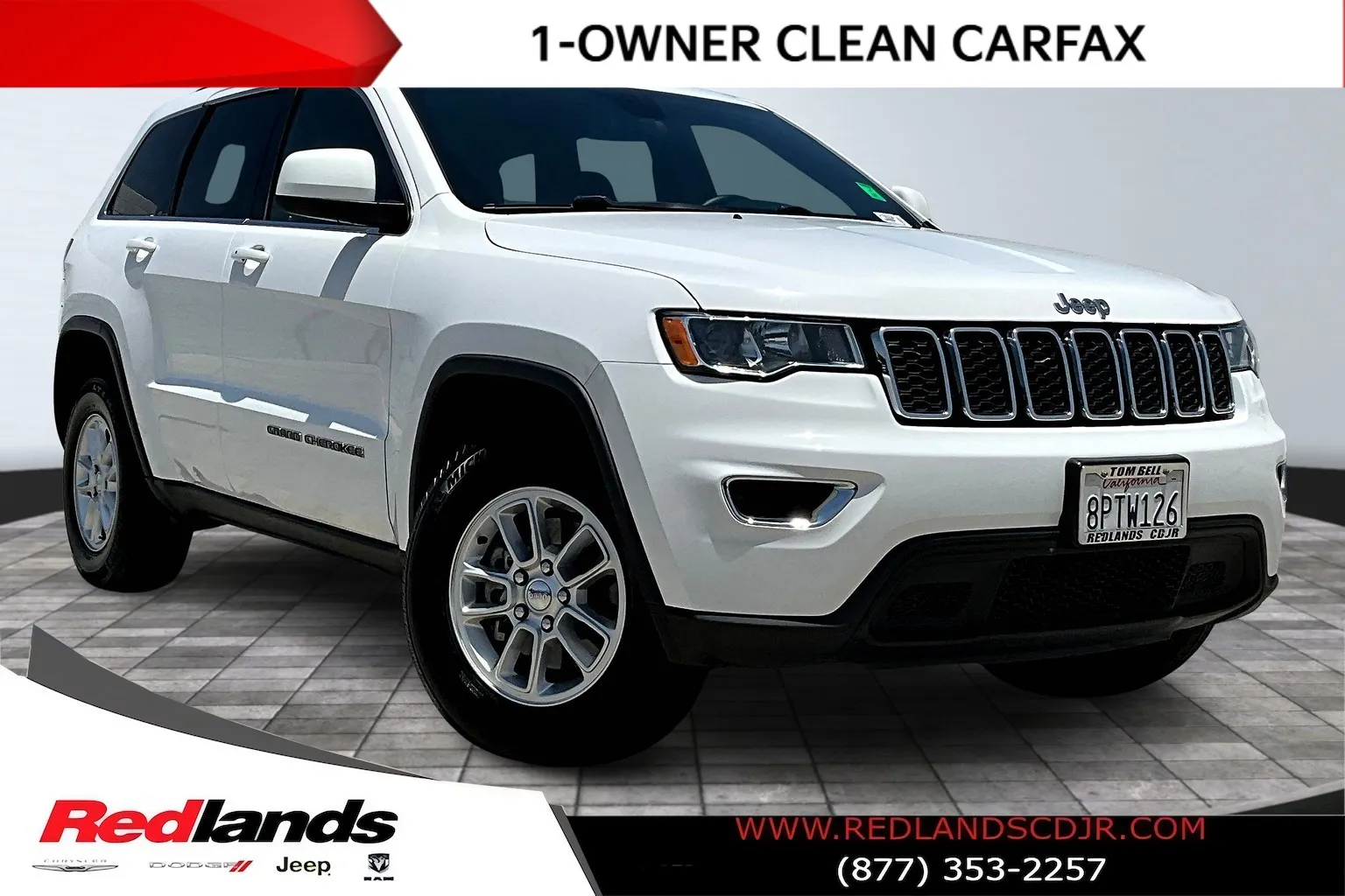 White 2020 Jeep Grand Cherokee Laredo E for sale in Redlands, CA