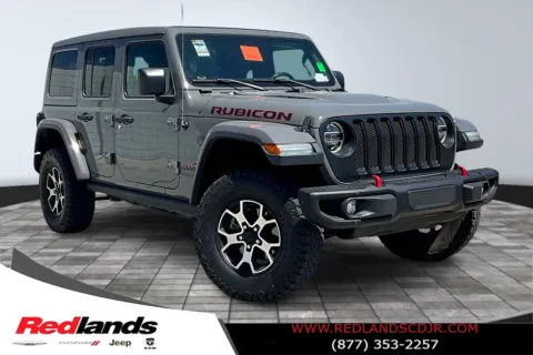 Gray 2020 Jeep Wrangler Unlimited Rubicon for sale in Redlands, CA