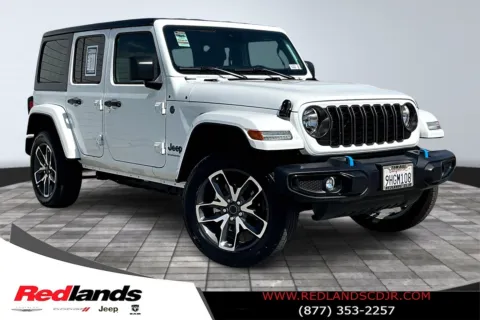 White 2024 Jeep Wrangler Sport S 4xe for sale in Redlands, CA