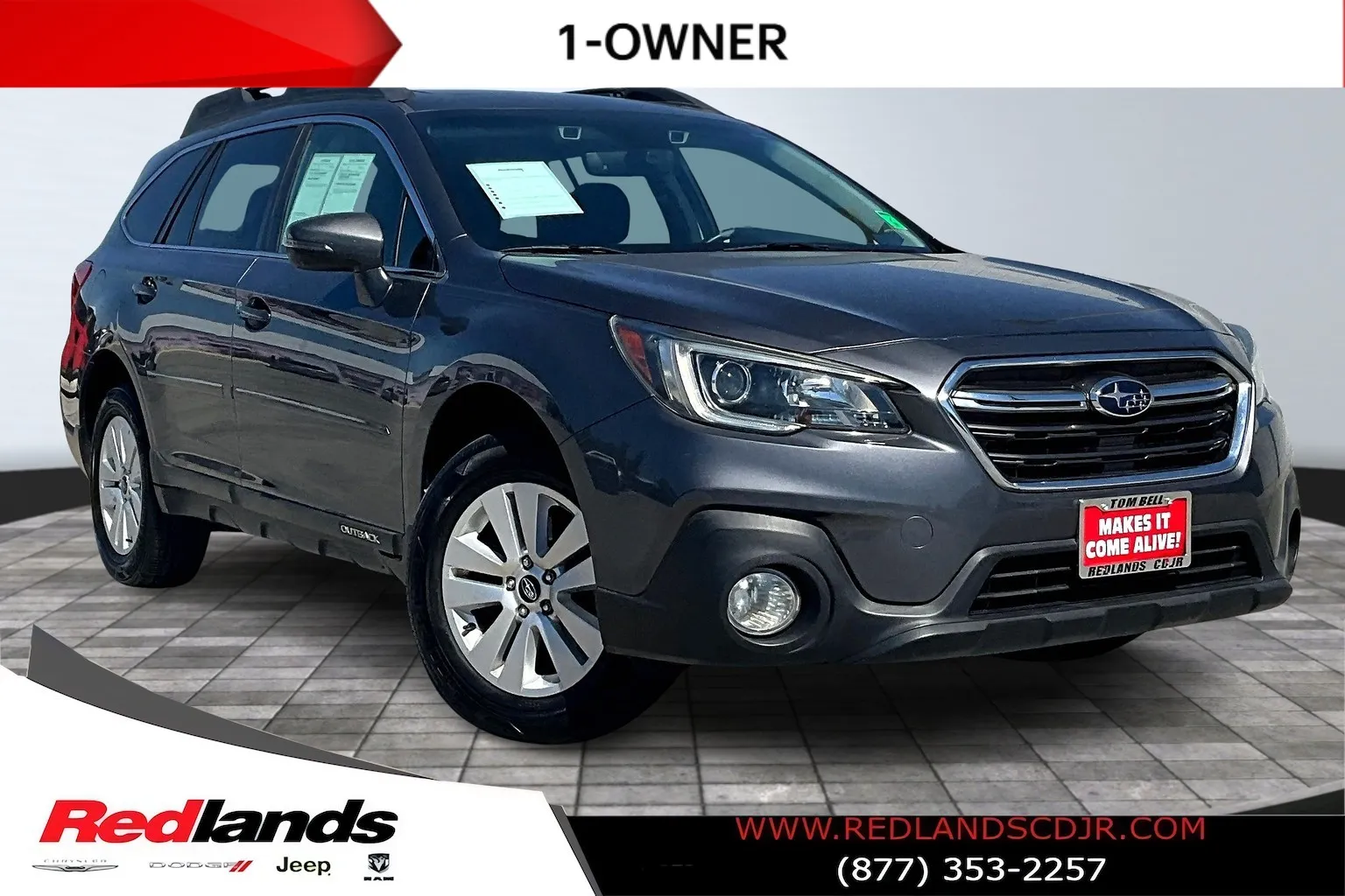 Gray 2018 Subaru Outback 2.5i Premium for sale in Redlands, CA