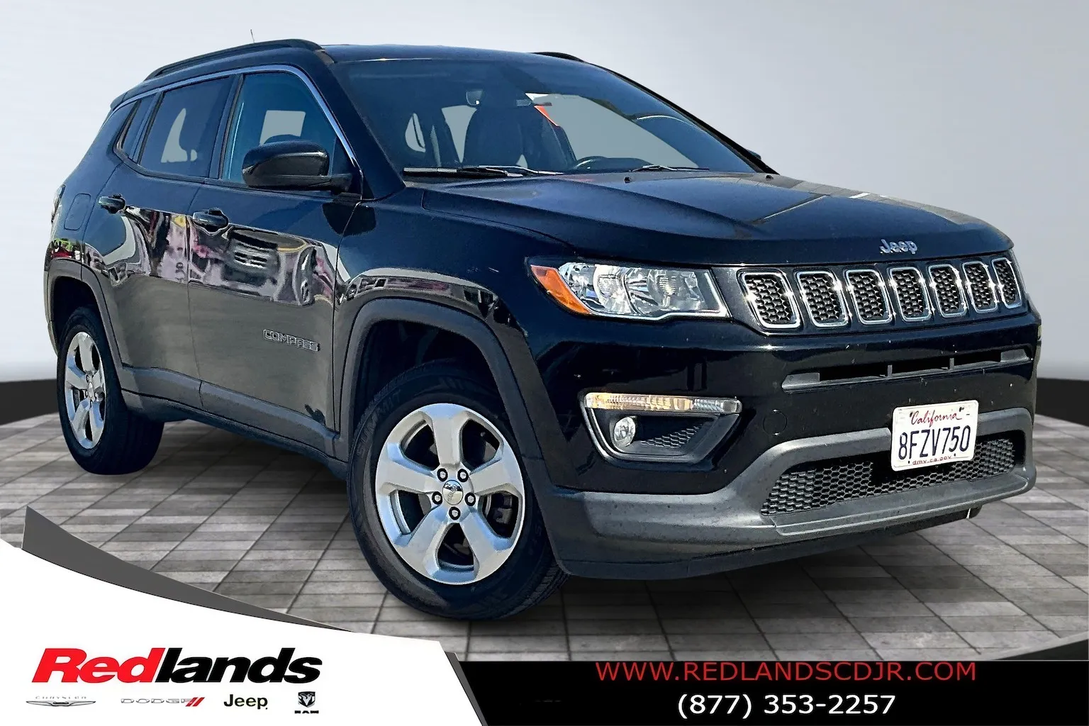 Black 2018 Jeep Compass Latitude for sale in Redlands, CA