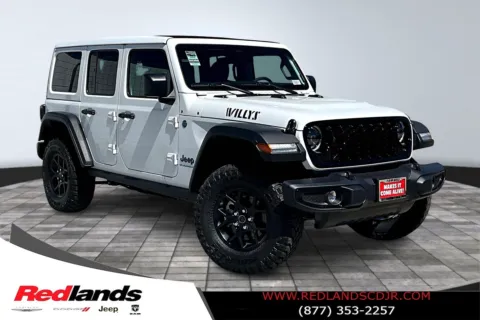 White 2025 Jeep Wrangler Willys 4xe for sale in Redlands, CA