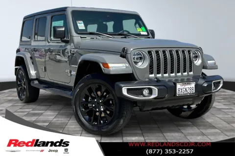 Gray 2021 Jeep Wrangler Unlimited Sahara 4xe for sale in Redlands, CA