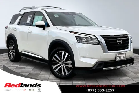 White 2023 Nissan Pathfinder Platinum for sale in Redlands, CA
