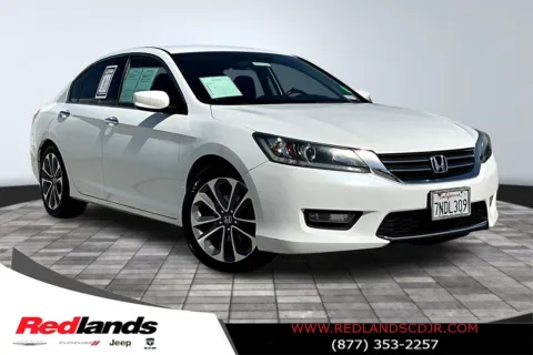 White 2015 Honda Accord Sport for sale in Redlands, CA