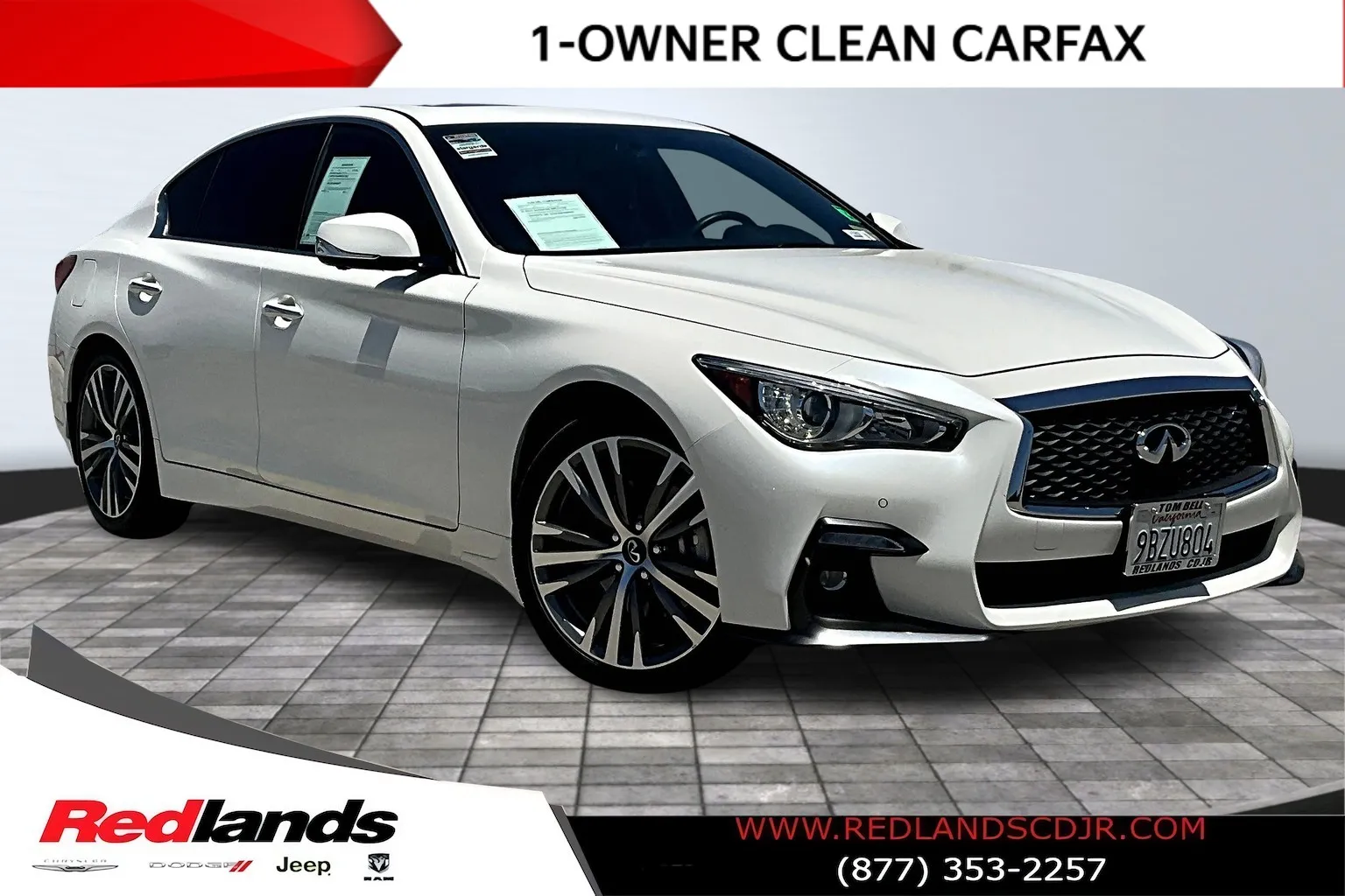 White 2022 INFINITI Q50 SENSORY for sale in Redlands, CA