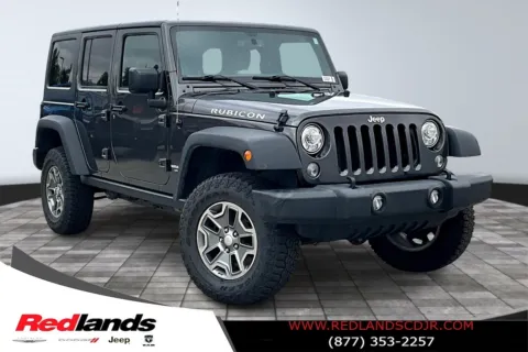 Gray 2017 Jeep Wrangler Unlimited Rubicon for sale in Redlands, CA