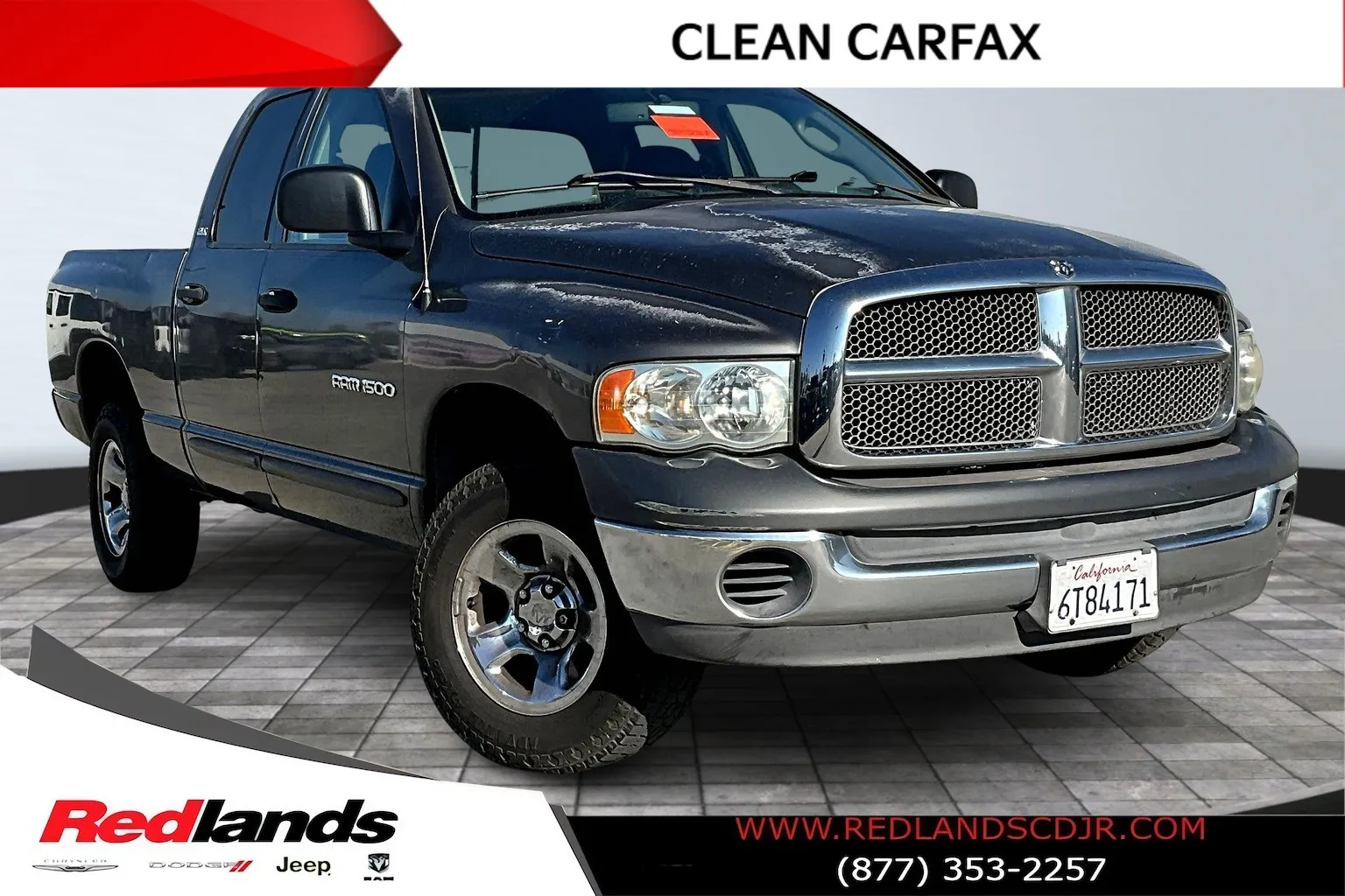 Gray 2002 Dodge Ram 1500 SLT for sale in Redlands, CA