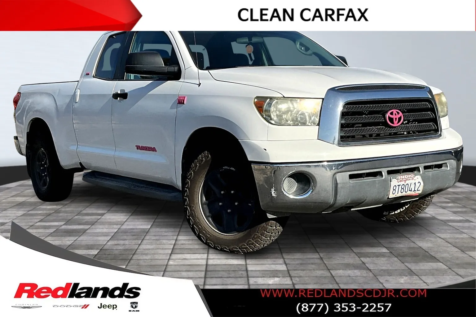 White 2009 Toyota Tundra SR5 for sale in Redlands, CA