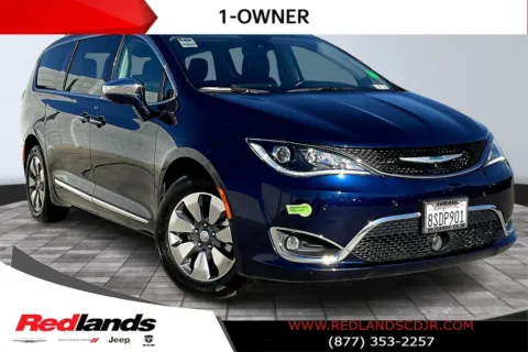 Blue 2020 Chrysler Pacifica Hybrid Limited for sale in Redlands, CA