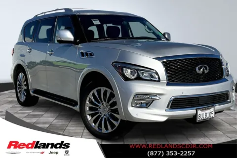 Silver 2017 INFINITI QX80 for sale in Redlands, CA