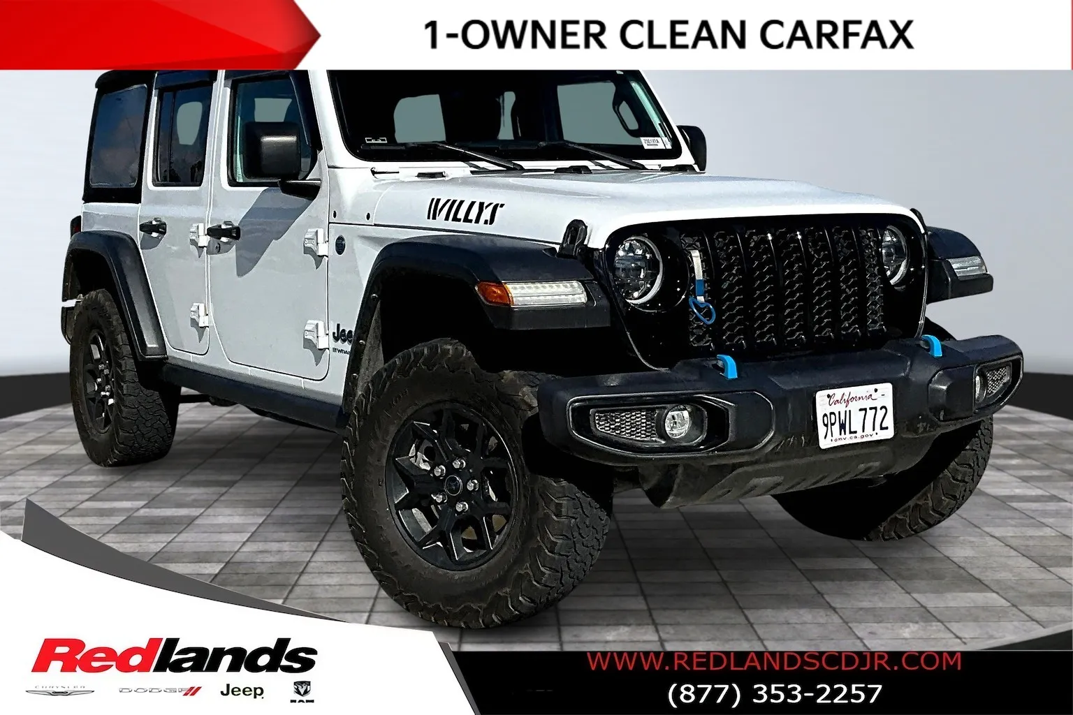 White 2024 Jeep Wrangler Willys 4xe for sale in Redlands, CA