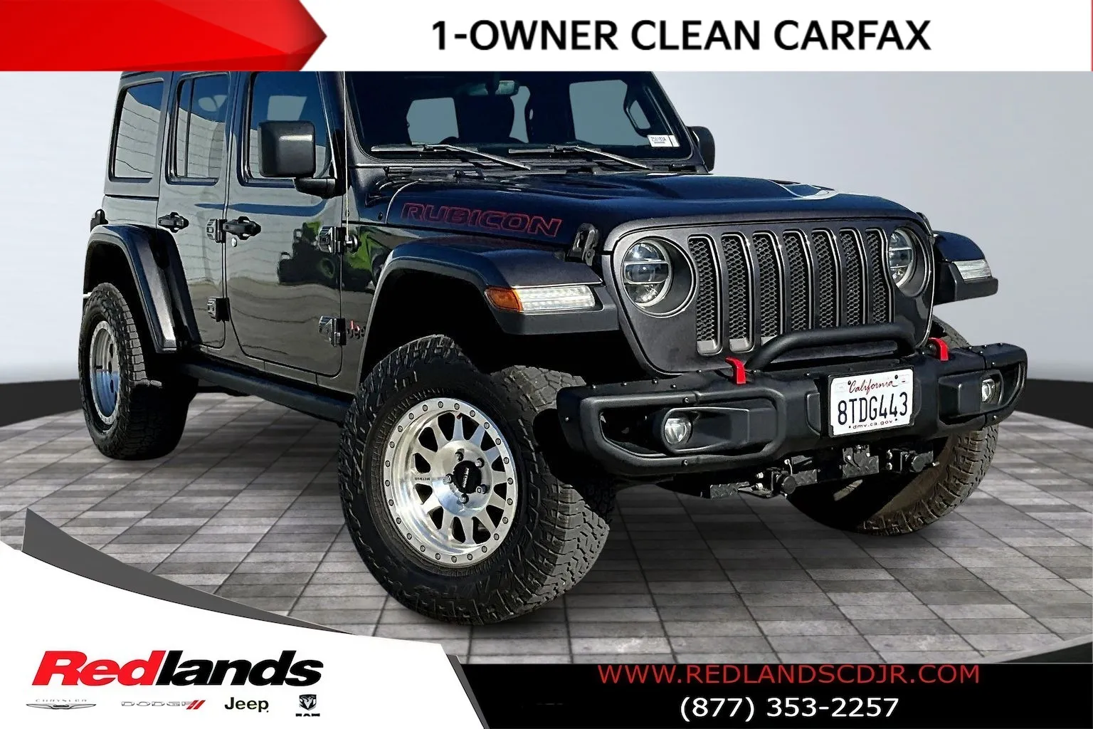 Gray 2020 Jeep Wrangler Unlimited Rubicon for sale in Redlands, CA