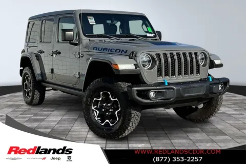 Gray 2021 Jeep Wrangler Unlimited Rubicon 4xe for sale in Redlands, CA