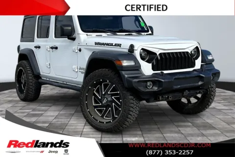 White 2019 Jeep Wrangler Unlimited Sport S for sale in Redlands, CA