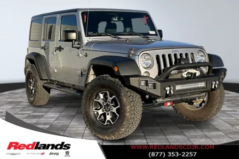 Silver 2016 Jeep Wrangler Unlimited Sport for sale in Redlands, CA