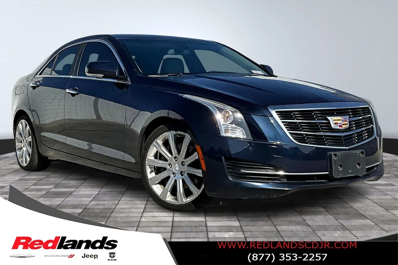 Blue 2016 Cadillac ATS 2.0L Turbo Luxury for sale in Redlands, CA