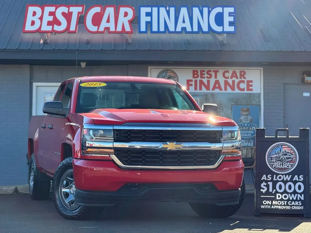 Red 2018 Chevrolet Silverado 1500 Double Cab Work Truck Pickup 4D 6 1/2 ft for sale in Frankfort, IL