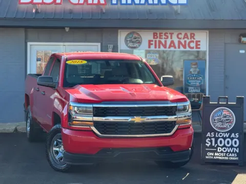 Photos of 2018 Chevrolet Silverado 1500 Double Cab Work Truck Pickup 4D 6 1/2 ft for sale in Frankfort, IL at Best Car Finance – Auto Sales & Loans in Frankfort