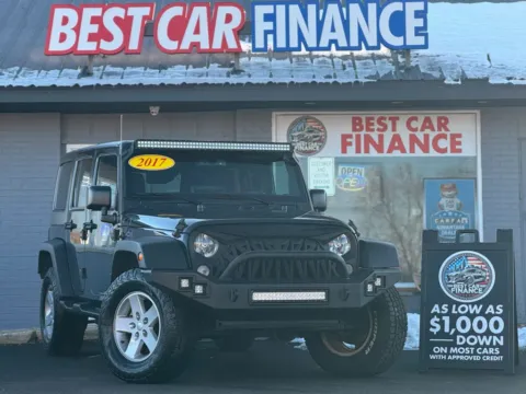 Gray 2017 Jeep Wrangler Unlimited Sport S Sport Utility 4D for sale in Frankfort, IL