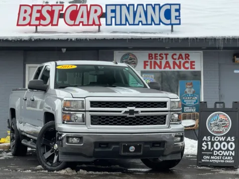 Silver 2015 Chevrolet Silverado 1500 Double Cab LT Pickup 4D 6 1/2 ft for sale in Frankfort, IL