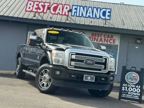 Another view of 2016 Ford F250 Super Duty Crew Cab Platinum Pickup 4D 6 3/4 ft for sale in Frankfort, IL at Best Car Finance – Auto Sales & Loans in Frankfort