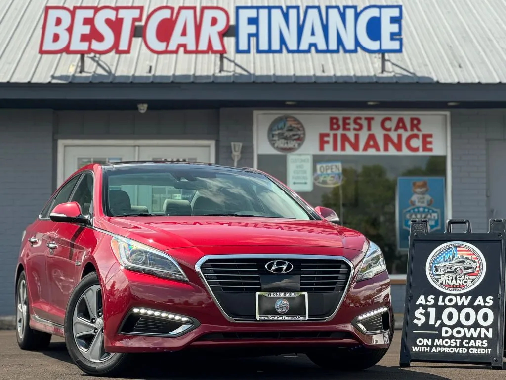 Red 2016 Hyundai Sonata Hybrid Limited Sedan 4D for sale in Frankfort, IL