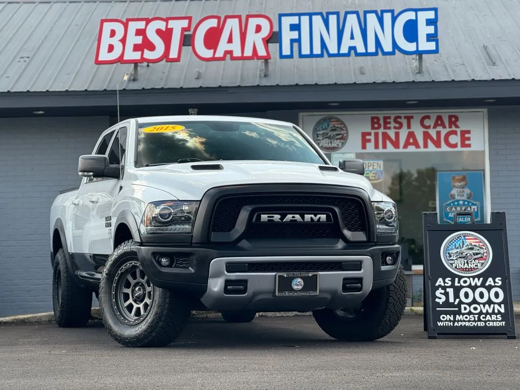White 2015 Ram 1500 Crew Cab Rebel Pickup 4D 5 1/2 ft for sale in Frankfort, IL