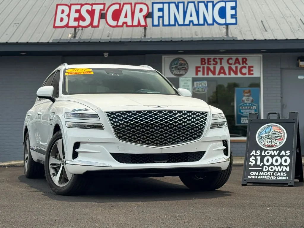 White 2021 Genesis GV80 3.5T Advanced+ Sport Utility 4D for sale in Frankfort, IL