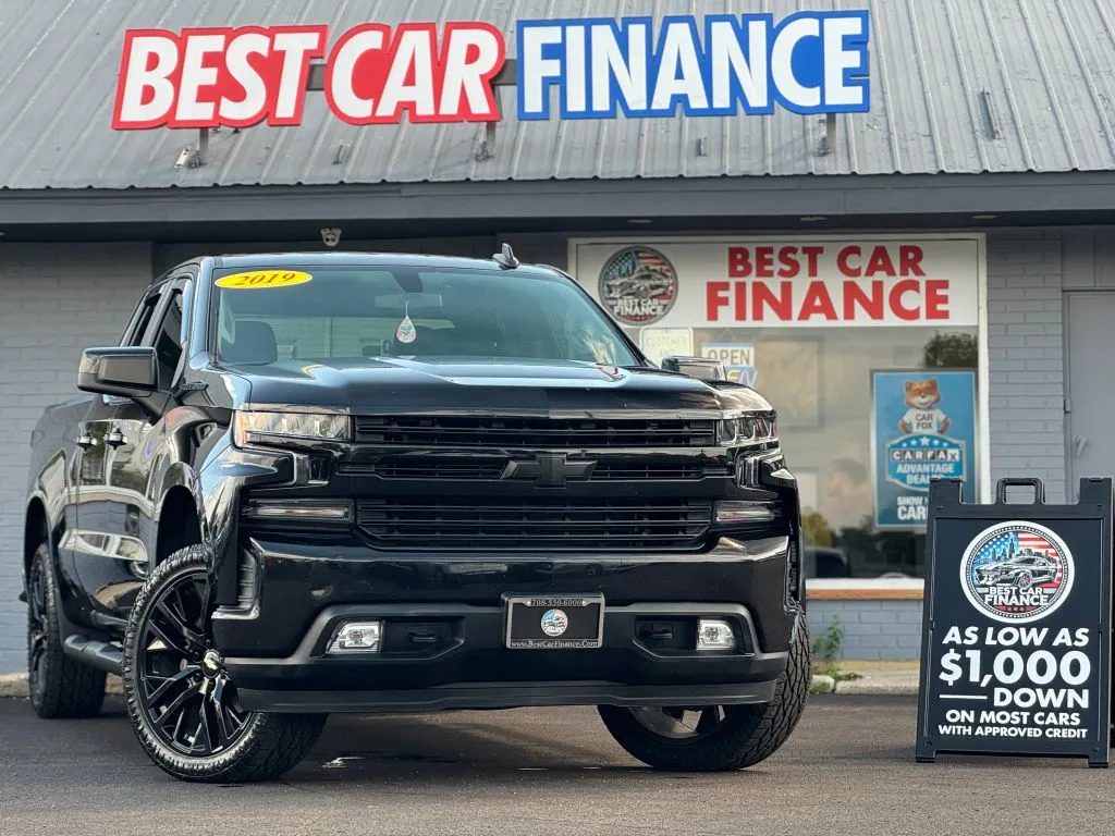 Black 2019 Chevrolet Silverado 1500 Double Cab RST Pickup 4D 6 1/2 ft for sale in Frankfort, IL