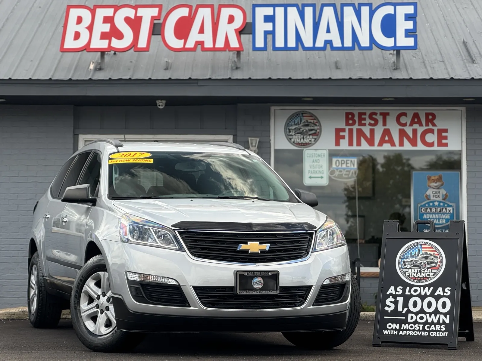 Silver 2017 Chevrolet Traverse LS for sale in Frankfort, IL