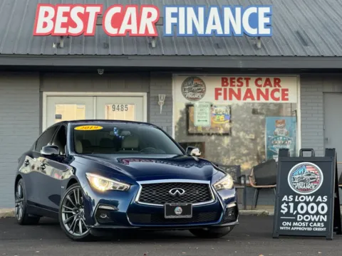 Blue 2019 INFINITI Q50 RED SPORT 400 Sedan 4D for sale in Frankfort, IL