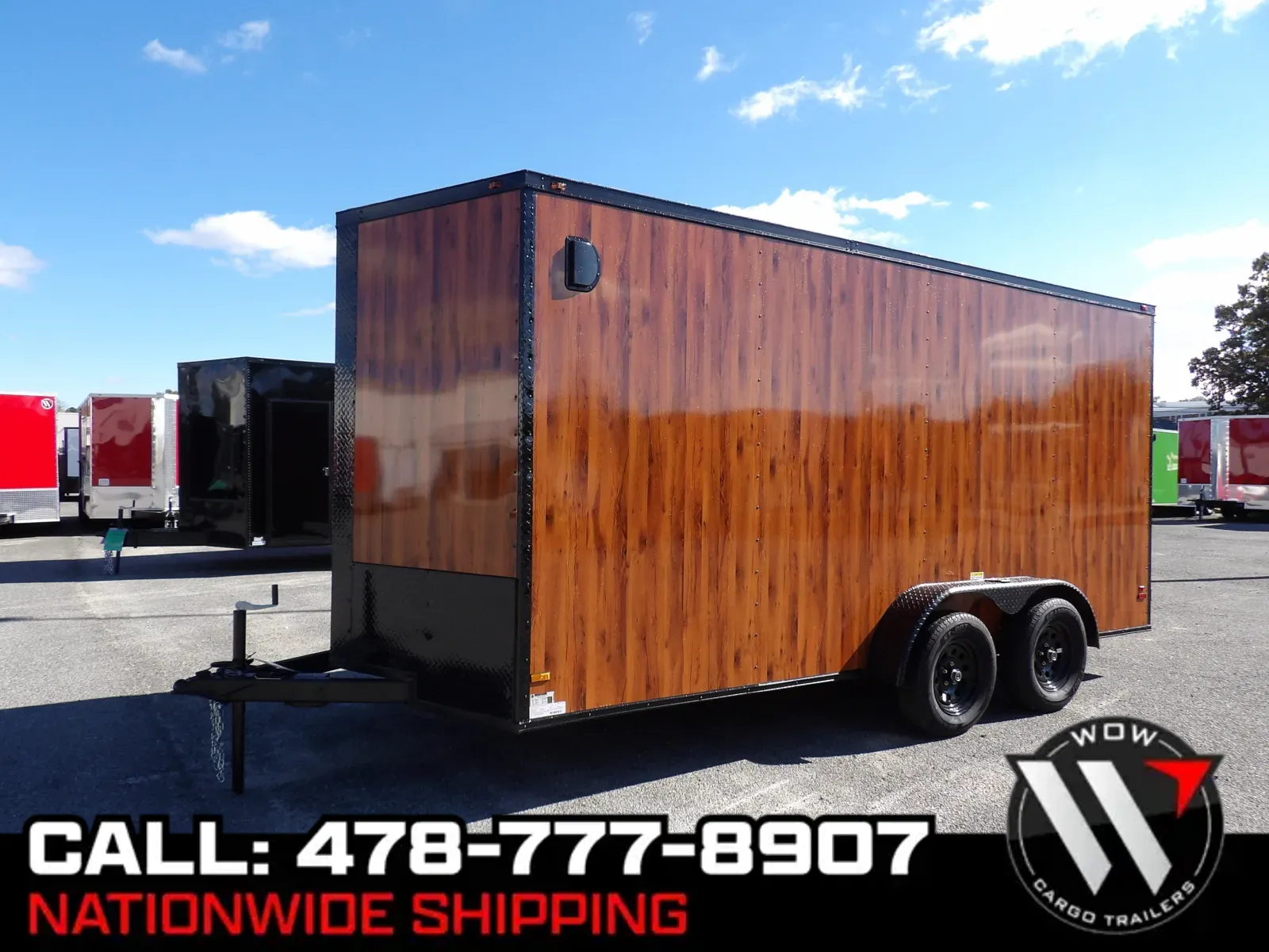 Black 2026 All World 7X16 Enclosed for sale in Cochran, GA