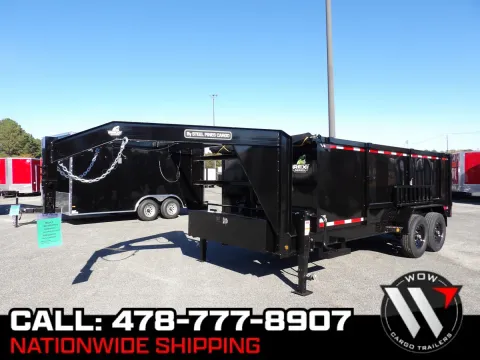 Black 2026 Steel Pines 7X16 Dump for sale in Cochran, GA